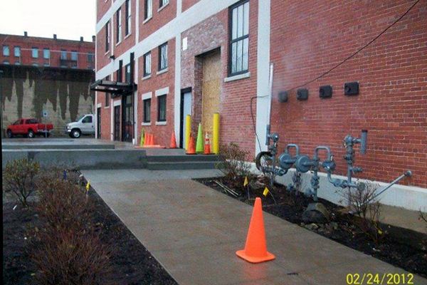 Site improvements at the Erie Post Office