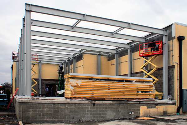 Building an addition at a KJ Johnston Ltd. Construction Project