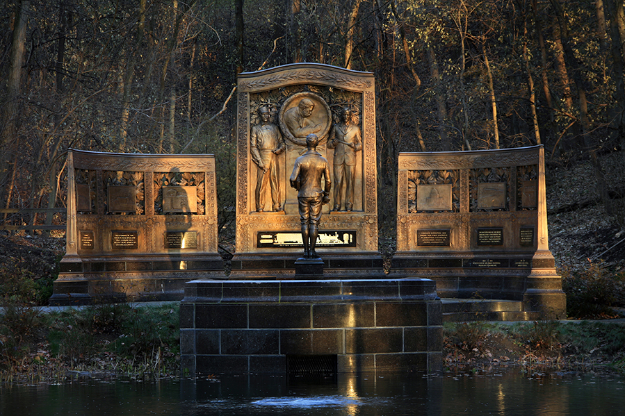 Restored Bronzework on the original George Westinghouse Memorial Park